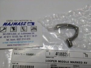 Część JUKI nr. kat. 40068298 / 400-68298 LOOPER MIDDLE MARKED AV