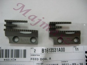 B1613-531-A00 ząbki  do stębnówki oryginał JUKI # B1613531A00