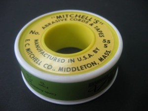 Sznurek ścierny wygładzający 55-S Silicon Carbide średnica 0.46 ziarno 200 rolka 15 metrów E.C. Mitchell CO. abrasive cord