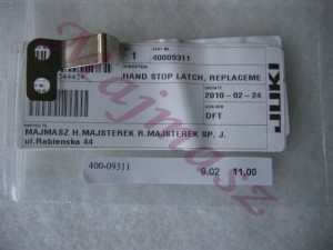 400-09311 zatrzask oryginał JUKI # 40009311