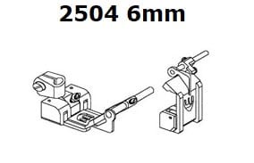 2504 stopka 6mm do renderki 4 igłowej ZAMIENNIK TAIWAN 