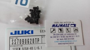 Część JUKI nr. kat. SS7090620TP / SCREW 9/64-40 L=6.1