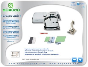Lamownik zwijacz do doszywania gurtu do spodni P043