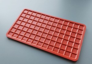 Podkładka silikonowa pod żelazko czerwona 135x225mm