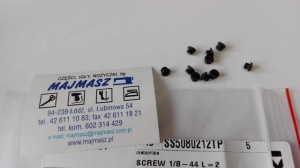 Część JUKI nr. kat. SS5080212TP / SCREW 1/8-44 L=2