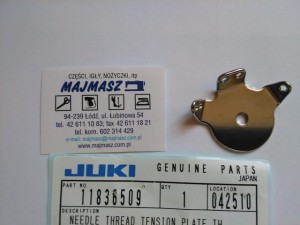 Część JUKI nr. kat. 11836509 / NEEDLE THREAD TENSION PLATE TH