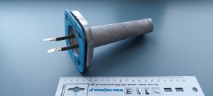 Grzałka aluminiowa COM-CZ-A0970+R 1900 W z kryzą i uszczelką do wytwornicy pary Pratika, stołów typu Comelux Maxi C5 oraz Futura RC5