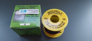 Sznurek ścierny 48 Aluminium Oxide średnica 2,36 ziarno 150 rolka 15 metrów E.C. Mitchell CO. abrasive cord
