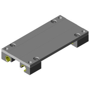 RV C30-0301 Rasor Prowadnik aluminiowy do montażu na systemie szynowym W1040 do jednostek tnących długości 150mm