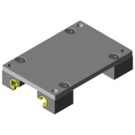 RV C30-0401 Rasor Prowadnik aluminiowy do montażu na systemie szynowym W0630, do ręcznych narzędzi tnących długość 80mm