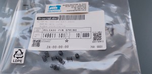 Część oryginał BROTHER nr kat. 149611101 / RELEASE PIN SPRING