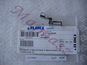 121-38400 prowadnik nitki oryginał JUKI # 12138400