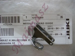 121-11209 prowadnik nitki oryginał JUKI # 12111209