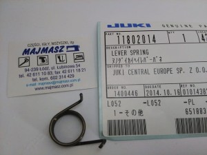 Część JUKI nr. kat. 11802014 / LEVER SPRING