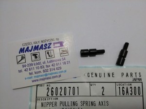 Część JUKI nr. kat. 26020701 /SWORZEŃ UCHWYT SPRĘŻYNY/ NIPPER BAR BLOCK SPRING SCREW, REPLACEMENT PART FO