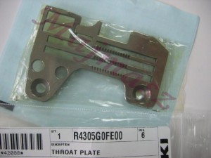 R4305-G0F-E00 płytka ściegowa  oryginał JUKI # R4305G0FE00