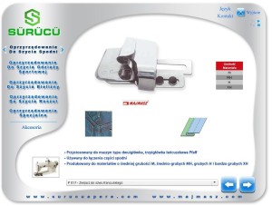 Zwijacz do łączenia materiałów tzw. szwu francuskiego  P017 do 3 igłówki łańcuszkowej Pfaff