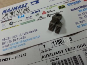 Część JUKI nr. kat. 11887205 / AUXILIARY FEED DOG
