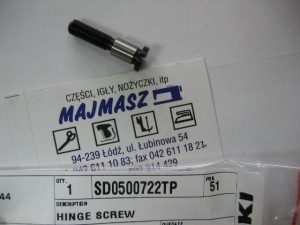 Część JUKI nr. kat. SD0500722TP / HINGE SCREW