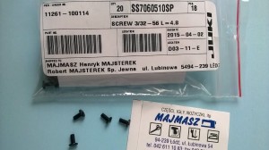 Część JUKI nr. kat. SS7060510SP / SCREW 3/32-56 L=4.8