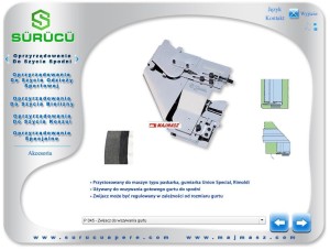 Lamownik zwijacz do doszywania gurtu do spodni P045