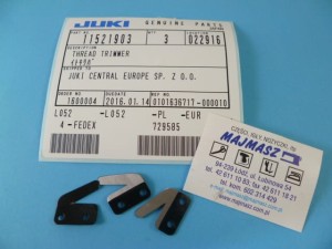 Część JUKI nr. kat. 11521903 /  NÓŻ  NA RAMIĘ STOPKI DO MO / THREAD TRIMMER