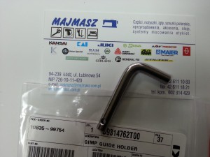 Część JUKI nr. kat. D9314762T00 / GIMP GUIDE HOLDER
