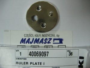 Część JUKI nr. kat. 40069097 / RULER PLATE I