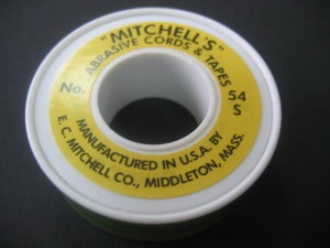 Sznurek ścierny wygładzający 54-S Silicon Carbide średnica 0.76 ziarno 200 rolka 15 metrów E.C. Mitchell CO. abrasive cord