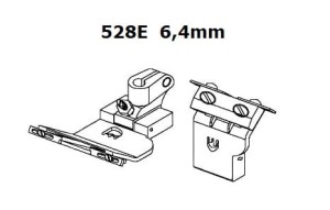 528E 6,4mm stopka do renderki do wszywania gumy regulowana ZAMIENNIK TAIWAN
