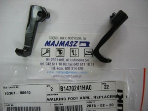 Część JUKI nr. kat. B1470241HA0 / WALKING FOOT ASM., REPLACEMENT PART FOR B1470-241-
