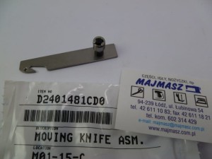 Część JUKI nr. kat. D2401481CD0 / NÓŻ RUCHOMY DO MH / MOVING KNIFE ASM.