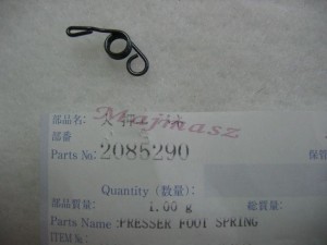 Sprężynka Stopki /PRESSER FOOT SPRING/ część oryginał PEGASUS nr kat. 208529000009