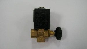 ELEKTROZAWÓR KĄTOWY MAŁY Z REGULACJĄ 1/4 X 1/4 2.8 MM 230V-50HZ  7000/G
