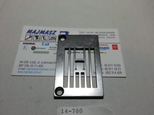 14-760 # 14760 płytka 1/4" do 2-igłówki szlufkarki  Kansai Special DVK ZAMIENNIK TAIWAN