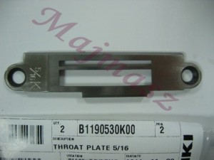 B1190-530-K00 płytka ściegowa 5/16 " (8mm) oryginał JUKI # B1190530K00
