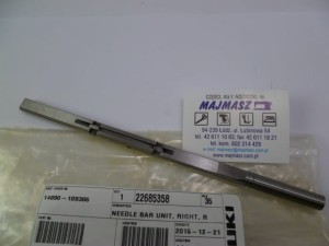 Część JUKI nr. kat. 22685358 / IGIELNICA 2 IGŁÓWKA LH / NEEDLE BAR UNIT, RIGHT, REPLACEMENT PART FOR: 226-