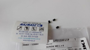 Część JUKI nr. kat. SM8030412TP / SCREW M3 L=4