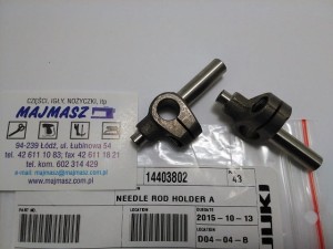 Część JUKI nr. kat. 14403802 / OBEJMA IGIELNICY/NEEDLE ROD HOLDER A