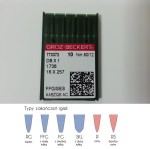 igły szwalnicze GROZ-BECKERT 16x231FFG/SES do stębnówki z kulką