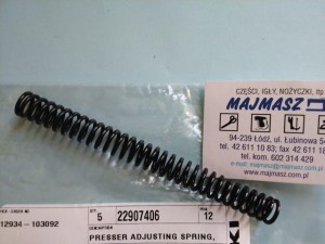 Część JUKI nr. kat. 22907406 / PRESSER ADJUSTING SPRING, REPLACES: FOR B1505-227-