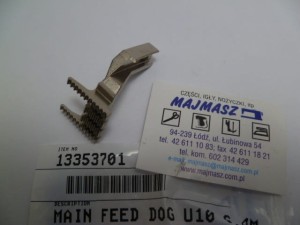 Część JUKI nr. kat. 13353701 / ZĄBKI DO 2,3 IGŁÓWKI / MAIN FEED DOG U10 6,4mm
