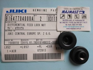 Część JUKI nr. kat. B1647704000A / DIFFERENTIAL FEED LOCK NUT
