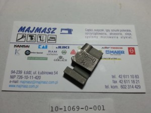 10-1069-0-001 # 1010690001 kowadełko 1/2" 12.7mm do dziurkarki odzieżowej Reece 101  ZAMIENNIK TAIWAN