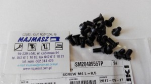 Część JUKI nr. kat. SM2040955TP / SCREW M4 L=8,5