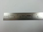 linijka podręczna stalowa elastyczna długość 30cm 12cali  podziałka mm/cal art.740RE 
