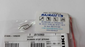 Część JUKI nr. kat. 26103903 / BOBBIN STOP SPRING