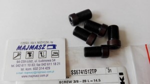 Część JUKI nr. kat. SS6741512TP / SCREW 3/8-28 L=14.5