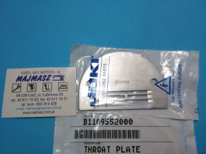 Część JUKI nr. kat. B1109552000 / PŁYTKA ŚCIEGOWA DO STĘBNÓWKI DDL / THROAT PLATE