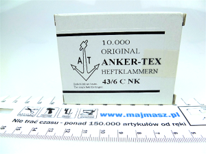 43/6 C NK zszywki Anker-tex 6mm do tkanin opakowanie 10000szt do K1 Textile